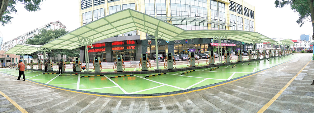 Haotian Garden charging station in Nanning, Guangxi